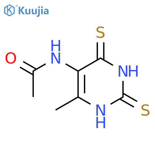 Acetamide, N-(1,2,3,4-tetrahydro-6-methyl-2,4-dithioxo-5-pyrimidinyl)- structure