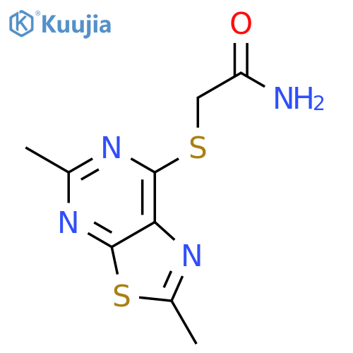 Acetamide, 2-[(2,5-dimethylthiazolo[5,4-d]pyrimidin-7-yl)thio]- structure