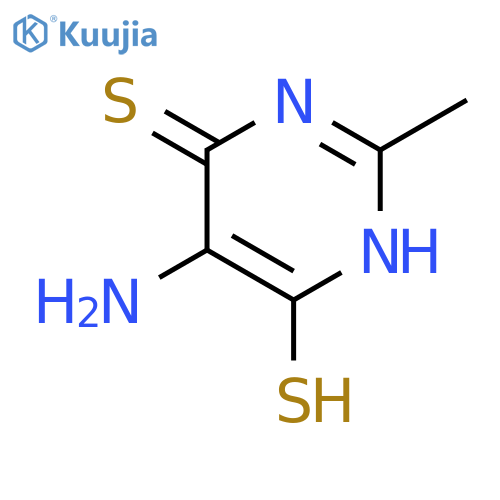 4(1H)-PYRIMIDINETHIONE, 5-AMINO-6-MERCAPTO-2-METHYL- structure