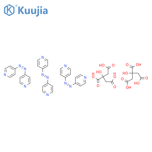 PYRIDINE, 4,4'-AZOBIS-, 2-HYDROXY-1,2,3-PROPANETRICARBOXYLATE (3:2) structure