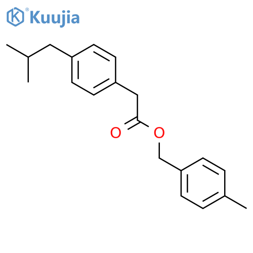 Benzeneacetic acid, 4-(2-methylpropyl)-, (4-methylphenyl)methyl ester structure