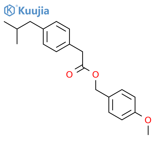 BENZENEACETIC ACID, 4-(2-METHYLPROPYL)-, (4-METHOXYPHENYL)METHYL ESTER structure