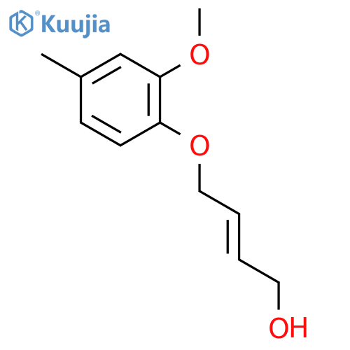 2-Buten-1-ol, 4-(2-methoxy-4-methylphenoxy)- structure