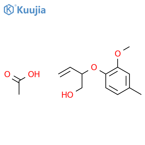 3-BUTEN-1-OL, 2-(2-METHOXY-4-METHYLPHENOXY)-, ACETATE structure