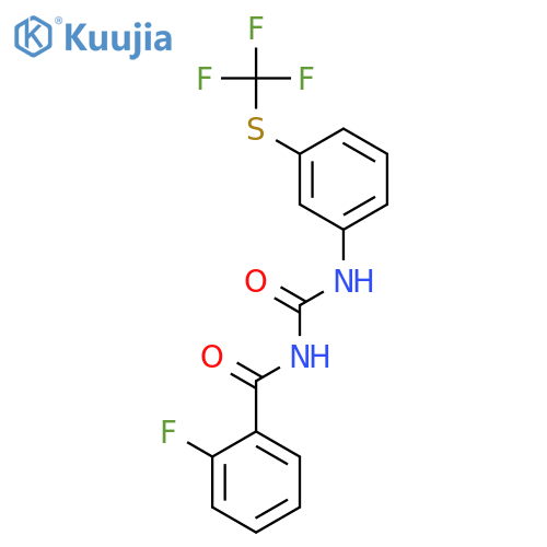 Benzamide, 2-fluoro-N-[[[3-[(trifluoromethyl)thio]phenyl]amino]carbonyl]- structure