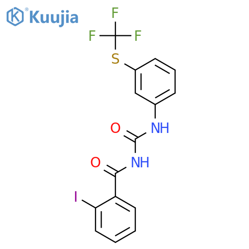 Benzamide, 2-iodo-N-[[[3-[(trifluoromethyl)thio]phenyl]amino]carbonyl]- structure