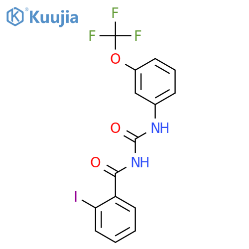 BENZAMIDE, 2-IODO-N-[[[3-(TRIFLUOROMETHOXY)PHENYL]AMINO]CARBONYL]- structure
