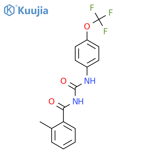 Benzamide, 2-methyl-N-[[[4-(trifluoromethoxy)phenyl]amino]carbonyl]- structure