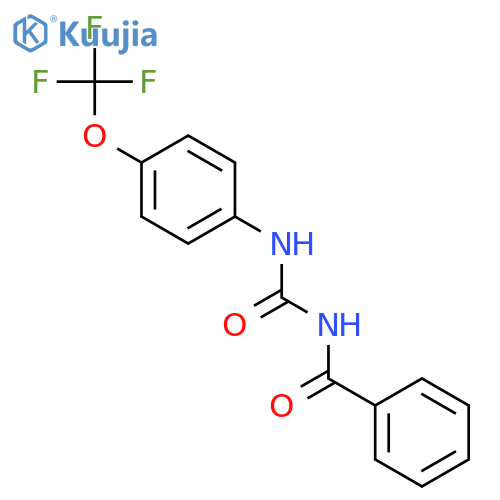 BENZAMIDE, N-[[[4-(TRIFLUOROMETHOXY)PHENYL]AMINO]CARBONYL]- structure