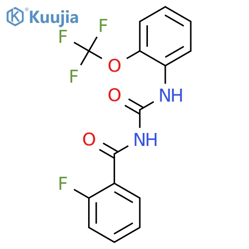Benzamide, 2-fluoro-N-[[[2-(trifluoromethoxy)phenyl]amino]carbonyl]- structure
