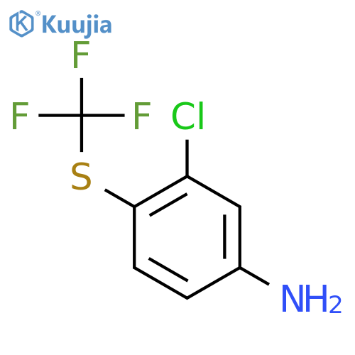 3-Chloro-4-(trifluoromethylthio)aniline structure