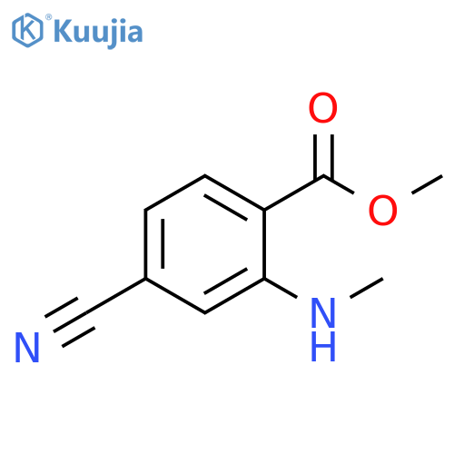 Benzoic acid,4-cyano-2-(methylamino)-, methyl ester structure