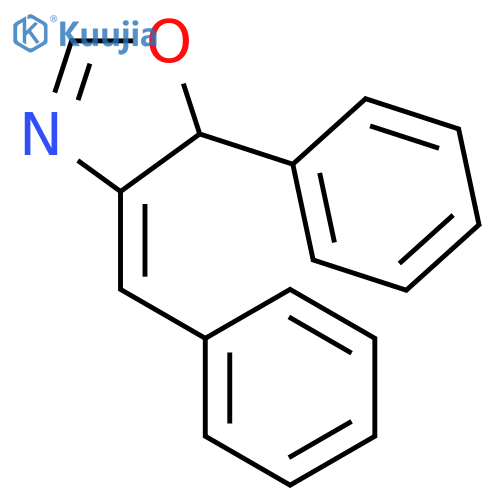 Oxazole, 4,5-dihydro-5-phenyl-4-(phenylmethylene)-, (E)- structure