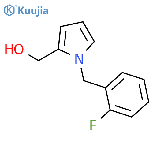 {1-[(2-Fluorophenyl)methyl]-1H-pyrrol-2-yl}methanol structure