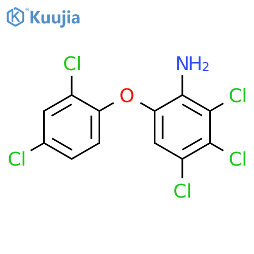 Benzenamine,2,3,4-trichloro-6-(2,4-dichlorophenoxy)- structure