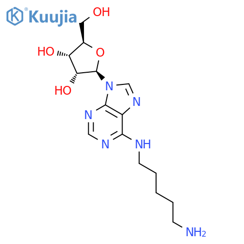 Adenosine, N-(5-aminopentyl)- structure