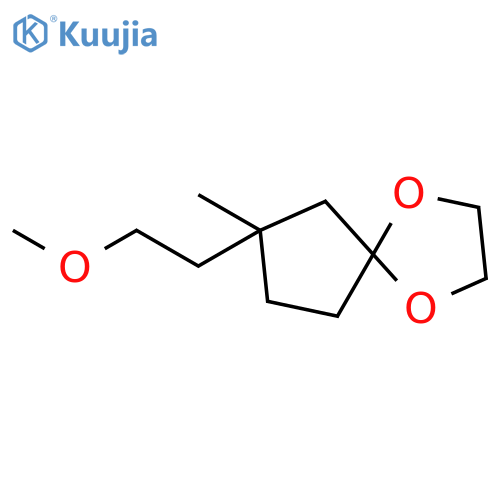 1,4-Dioxaspiro[4.4]nonane, 7-(2-methoxyethyl)-7-methyl- structure