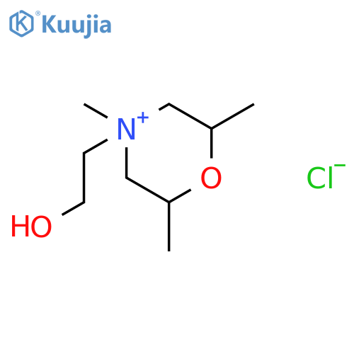 Morpholinium, 4-(2-hydroxyethyl)-2,4,6-trimethyl-, chloride structure