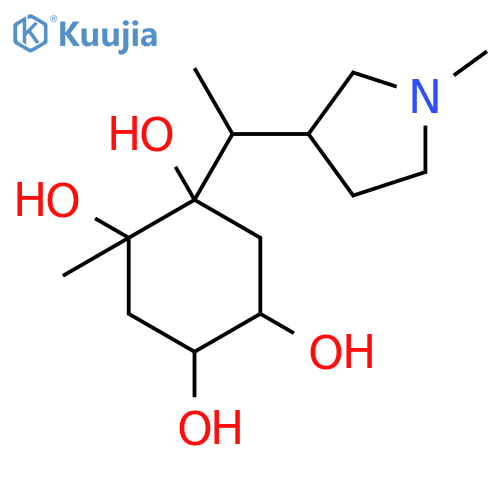 1,2,4,5-CYCLOHEXANETETROL, 1-METHYL-2-[1-(1-METHYL-3-PYRROLIDINYL)ETHYL]- structure