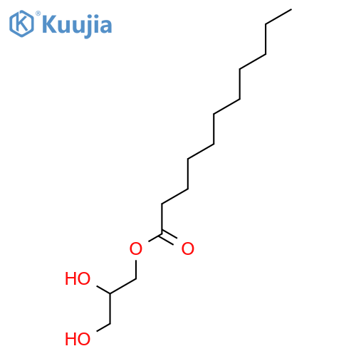 Undecanoic acid, 2,3-dihydroxypropyl ester structure