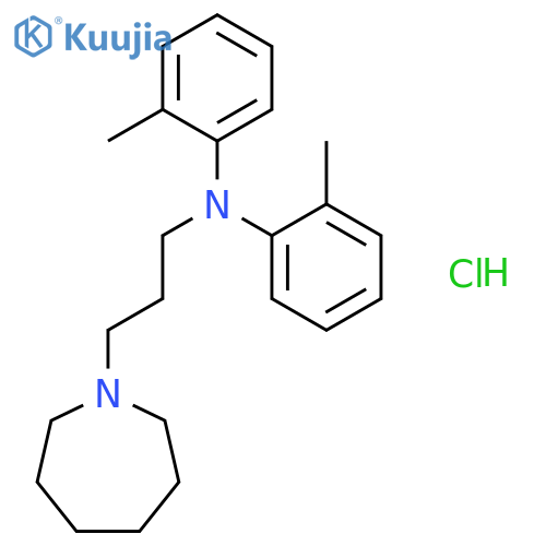 1H-Azepine-1-propanamine,hexahydro-N,N-bis(2-methylphenyl)-, hydrochloride (1:1) structure