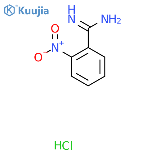 2-Nitrobenzene-1-carboximidamide hydrochloride structure