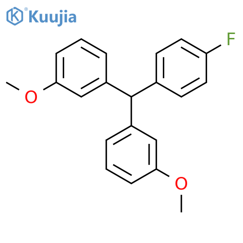 Benzene, 1,1'-[(4-fluorophenyl)methylene]bis[3-methoxy- structure