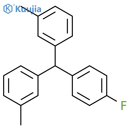 Benzene, 1,1'-[(4-fluorophenyl)methylene]bis[3-methyl- structure