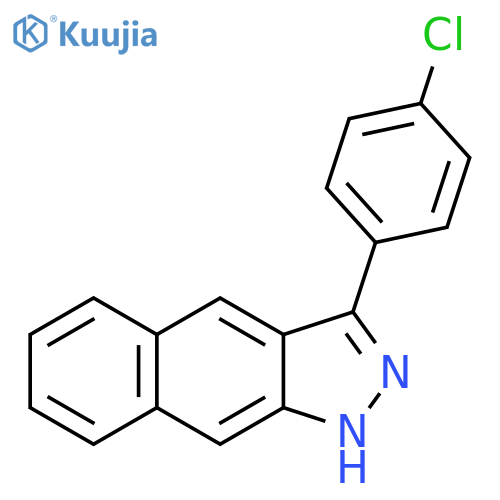 1H-Benz[f]indazole, 3-(4-chlorophenyl)- structure