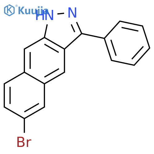 1H-Benz[f]indazole, 6-bromo-3-phenyl- structure