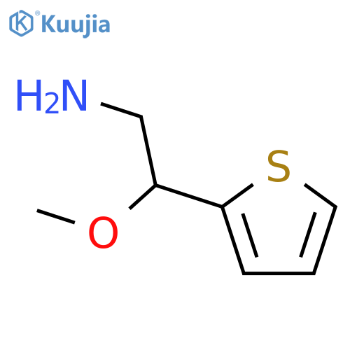 2-methoxy-2-(thiophen-2-yl)ethan-1-amine structure