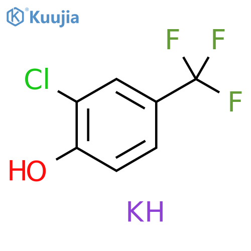 Phenol, 2-chloro-4-(trifluoromethyl)-, potassium salt (1:1) structure