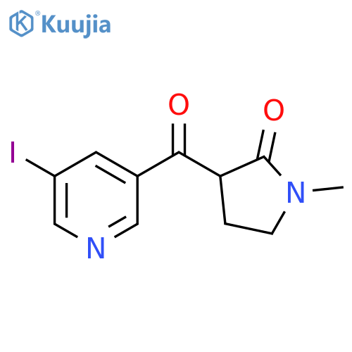 2-Pyrrolidinone, 3-[(5-iodo-3-pyridinyl)carbonyl]-1-methyl- structure
