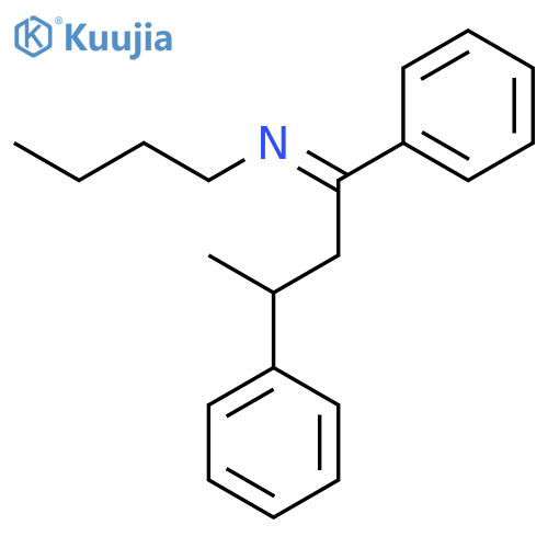 (1E)-N-Butyl-1,3-diphenylbutan-1-imine structure