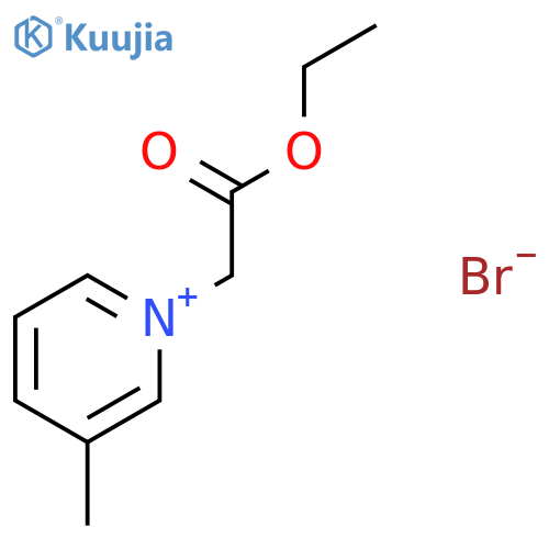 Pyridinium, 1-(2-ethoxy-2-oxoethyl)-3-methyl-, bromide structure