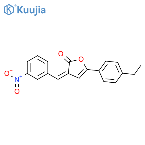 2(3H)-Furanone, 5-(4-ethylphenyl)-3-[(3-nitrophenyl)methylene]- structure