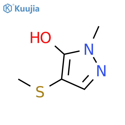 1H-PYRAZOL-5-OL, 1-METHYL-4-(METHYLTHIO)- structure