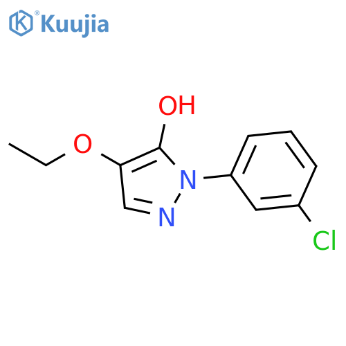 1H-PYRAZOL-5-OL, 1-(3-CHLOROPHENYL)-4-ETHOXY- structure