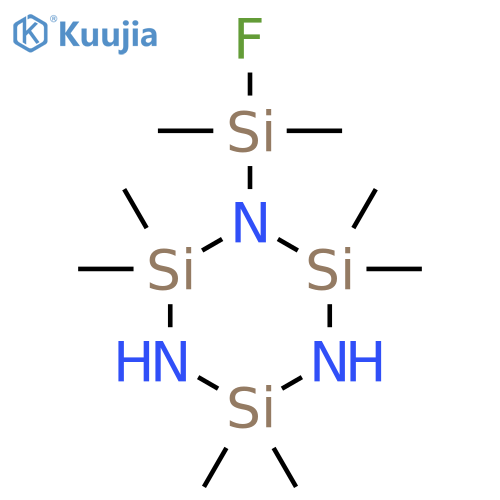 Cyclotrisilazane, 1-(fluorodimethylsilyl)-2,2,4,4,6,6-hexamethyl- structure