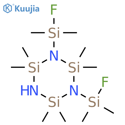 Cyclotrisilazane, 1,3-bis(fluorodimethylsilyl)-2,2,4,4,6,6-hexamethyl- structure
