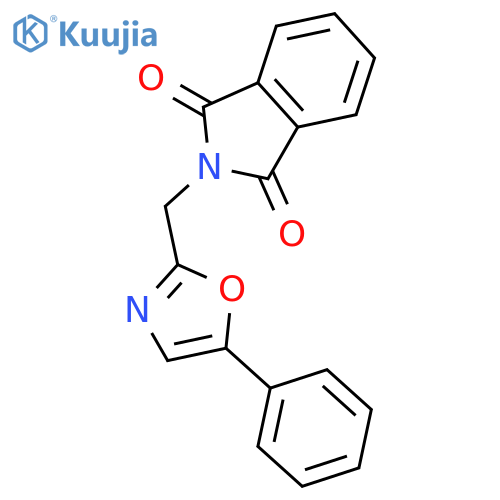 1H-ISOINDOLE-1,3(2H)-DIONE, 2-[(5-PHENYL-2-OXAZOLYL)METHYL]- structure