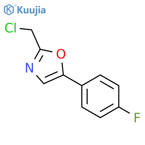 2-(chloromethyl)-5-(4-fluorophenyl)-1,3-oxazole structure