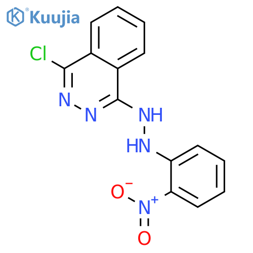 Phthalazine,1-chloro-4-[2-(2-nitrophenyl)hydrazinyl]- structure