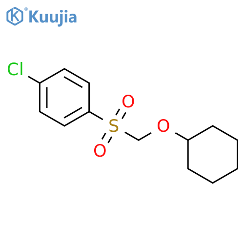 Benzene, 1-chloro-4-[[(cyclohexyloxy)methyl]sulfonyl]- structure