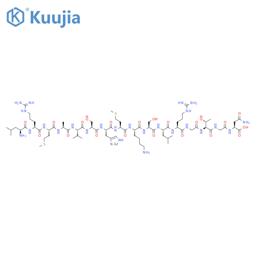 L-Asparagine,L-leucyl-L-arginyl-L-methionyl-L-alanyl-L-valyl-L-seryl-L-histidyl-L-methionyl-L-lysyl-L-seryl-L-leucyl-L-arginylglycyl-L-threonylglycyl- structure