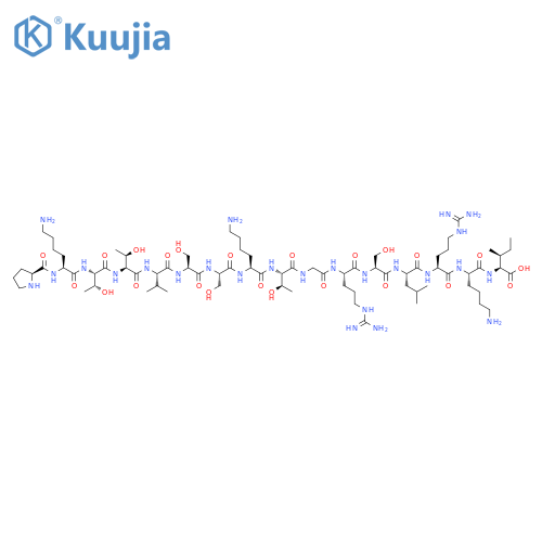 L-Isoleucine,L-prolyl-L-lysyl-L-threonyl-L-threonyl-L-valyl-L-seryl-L-seryl-L-lysyl-L-threonylglycyl-L-arginyl-L-seryl-L-leucyl-L-arginyl-L-lysyl- structure