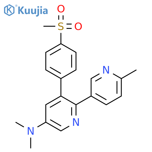 N,N,6'-Trimethyl-3-(4-(methylsulfonyl)phenyl)-2,3'-bipyridin-5-amine structure