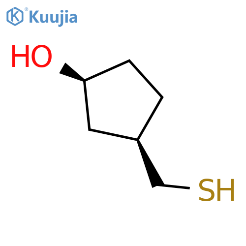 Cyclopentanol, 3-(mercaptomethyl)-, cis- structure