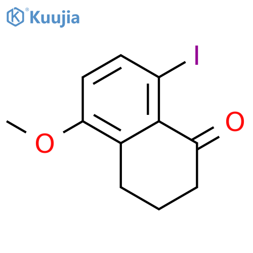 8-iodo-5-methoxy-1,2,3,4-tetrahydronaphthalen-1-one structure