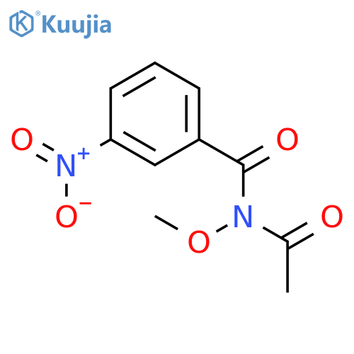 Benzamide, N-acetyl-N-methoxy-3-nitro- structure